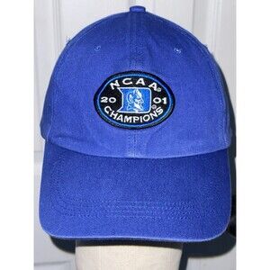 Vintage Duke 2001 NCAA National Champions Mens Basketball Hat Blue Final Four